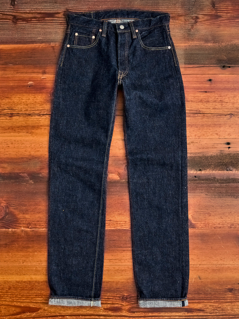 SLB-003 16.5oz Rinsed Selvedge Denim - Regular Straight Fit