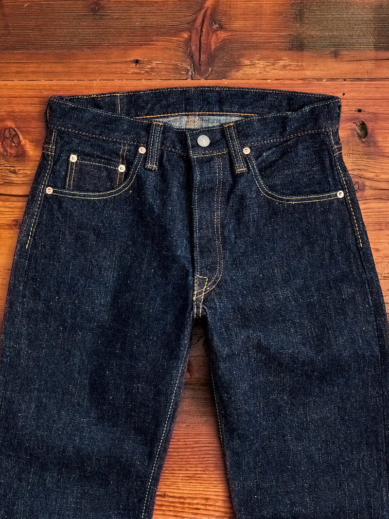 SLB-003 16.5oz Rinsed Selvedge Denim - Regular Straight Fit