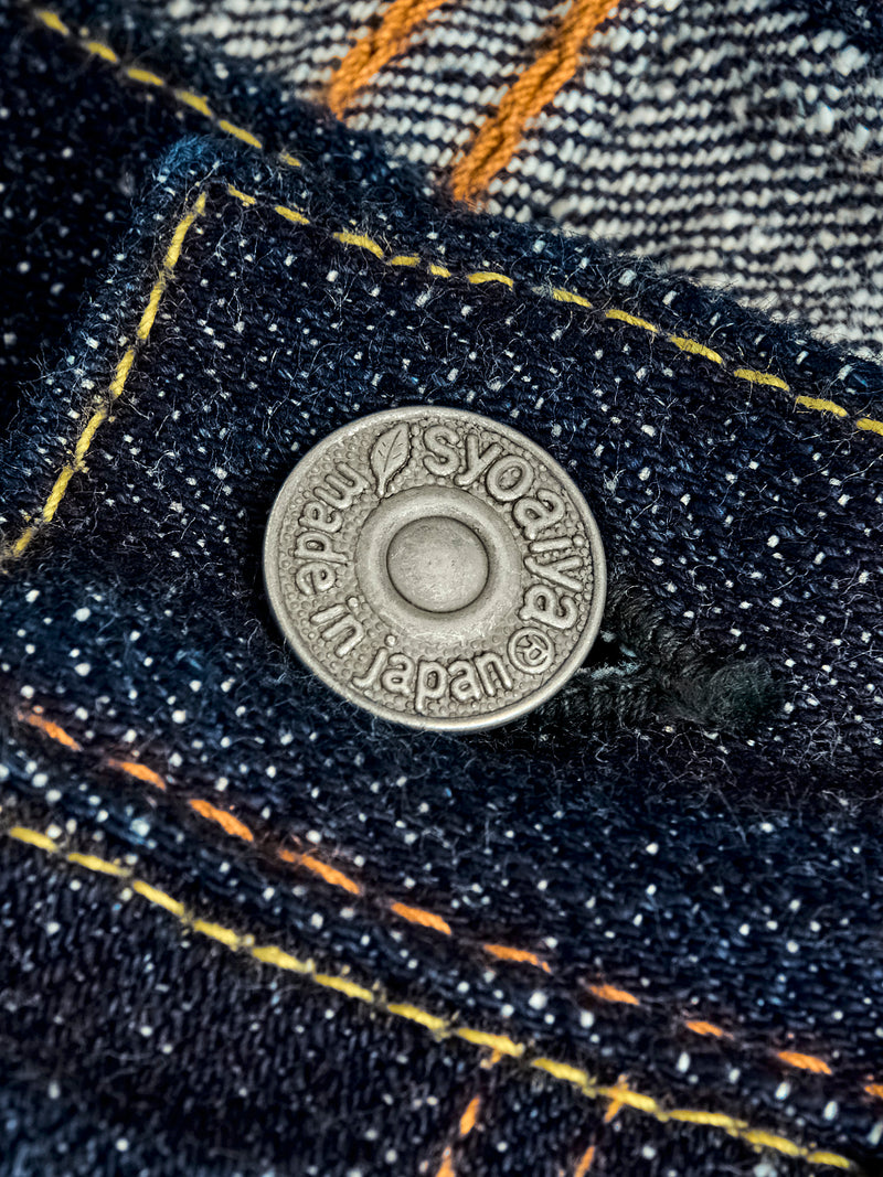 SLB-003 16.5oz Rinsed Selvedge Denim - Regular Straight Fit