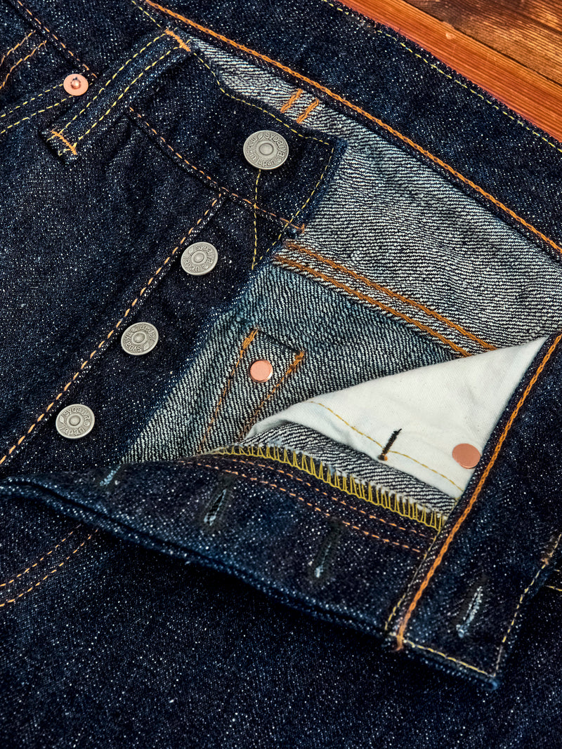 SLB-003 16.5oz Rinsed Selvedge Denim - Regular Straight Fit