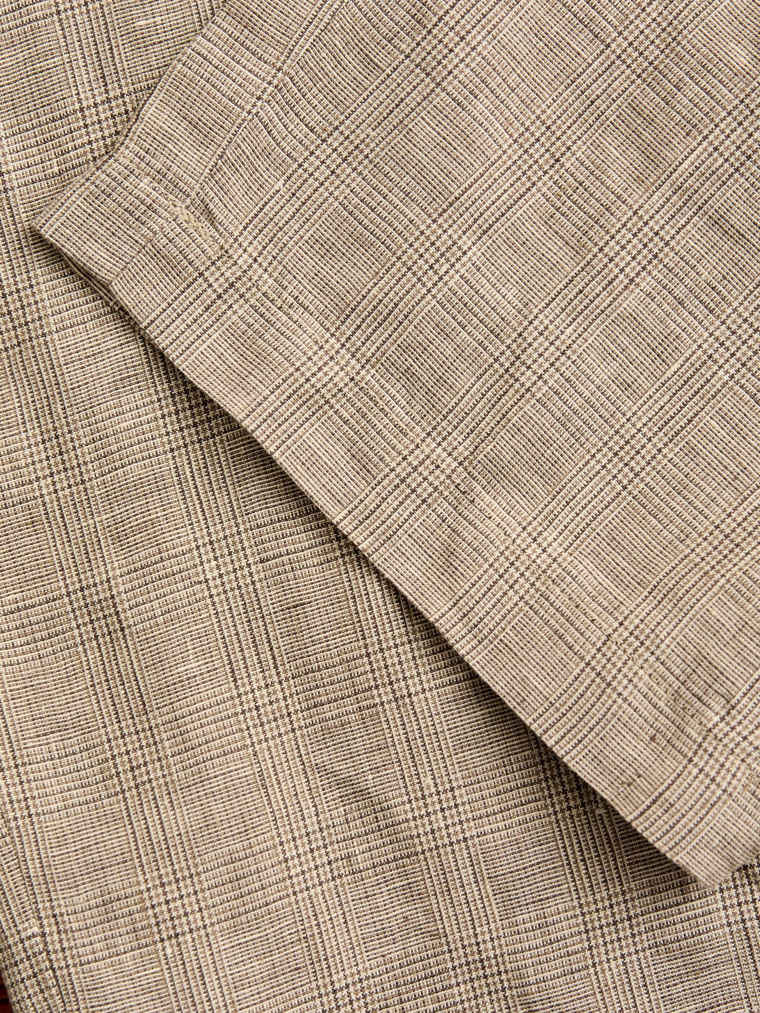 Carlyle Pants in Beige Linen Glen Plaid – Blue Owl Workshop