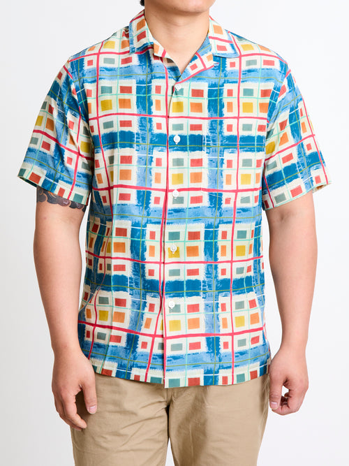 Color Case Button-Up Shirt in Blue