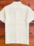 Leisure Shirt in Ivory Handloom Silk
