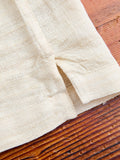 Leisure Shirt in Ivory Handloom Silk