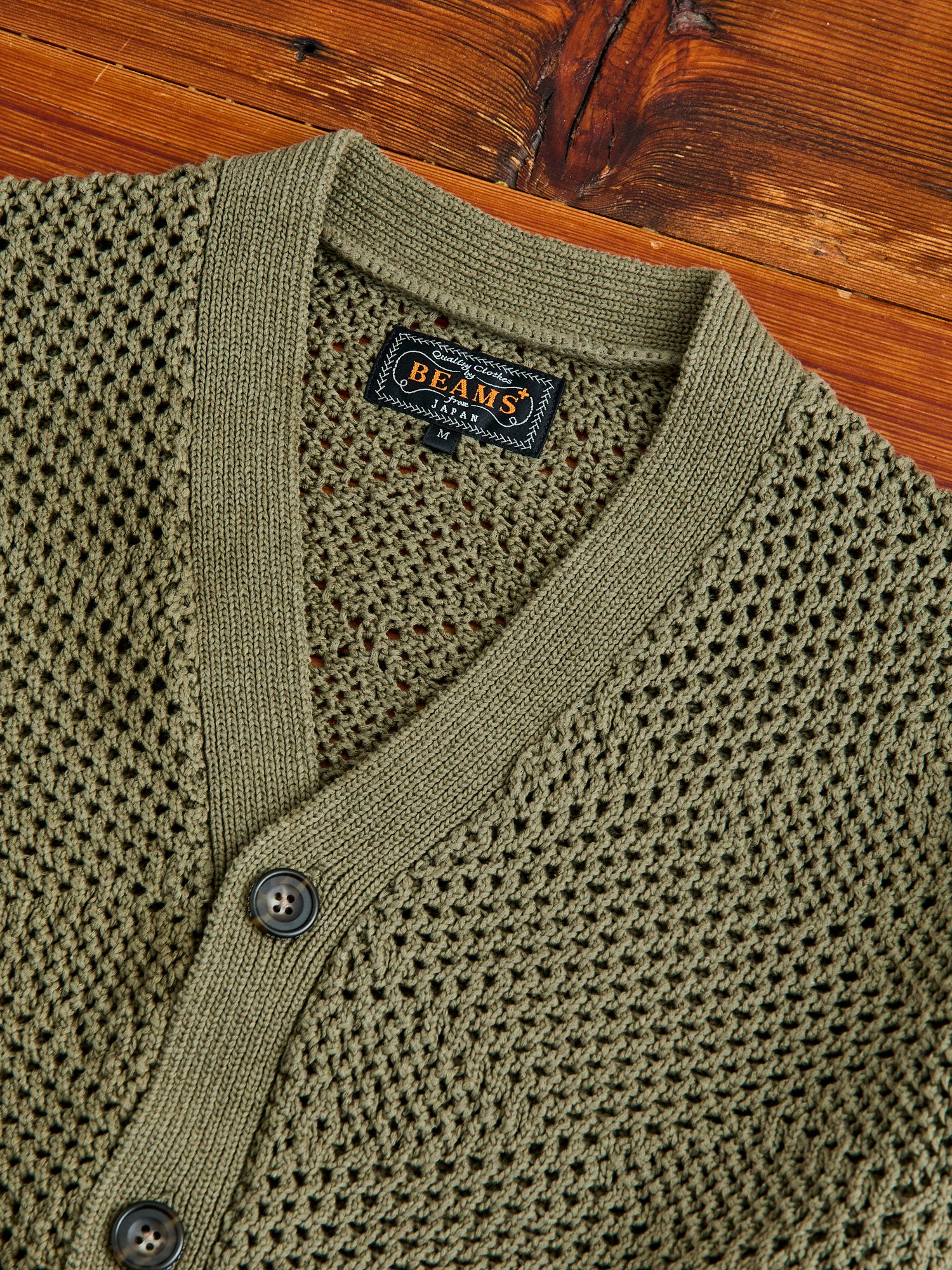 Argyle Mesh Cardigan in Olive – Blue Owl Workshop
