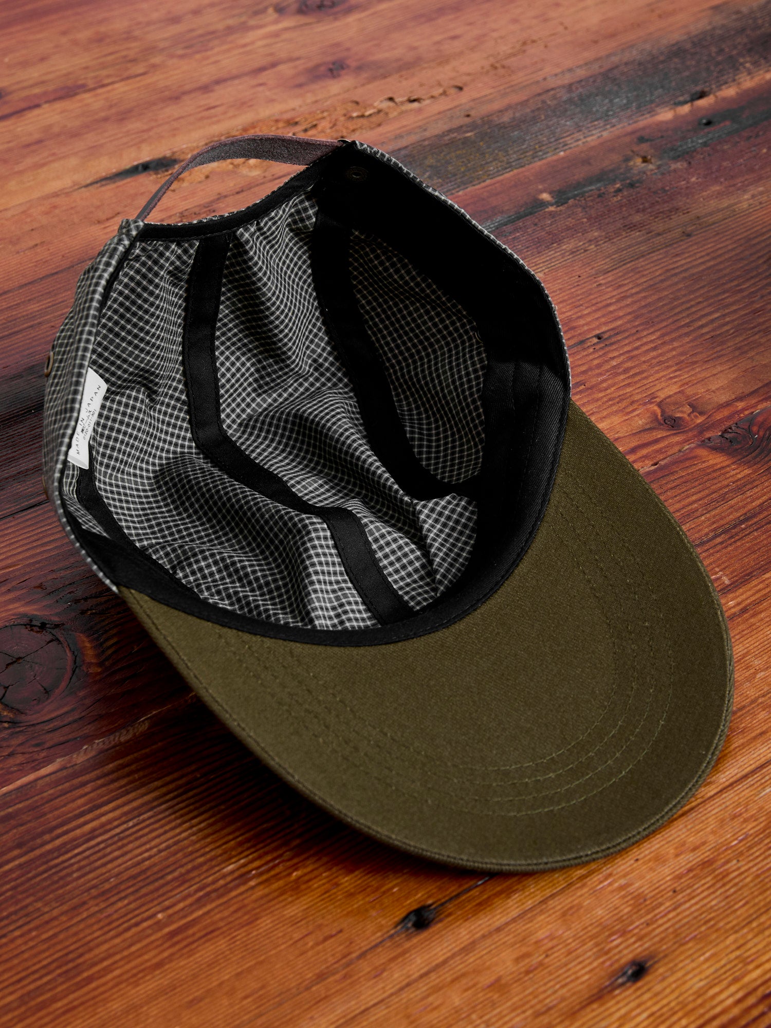 Fishing Cap in Olive Plaid – Blue Owl Workshop