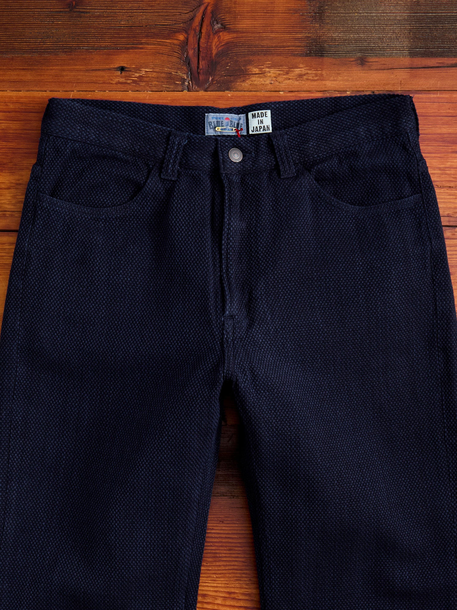 Fine Sashiko Hand Dyed 5-Pocket Pants in Indigo – Blue Owl Workshop
