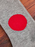 Japanese Flag Socks in Charcoal