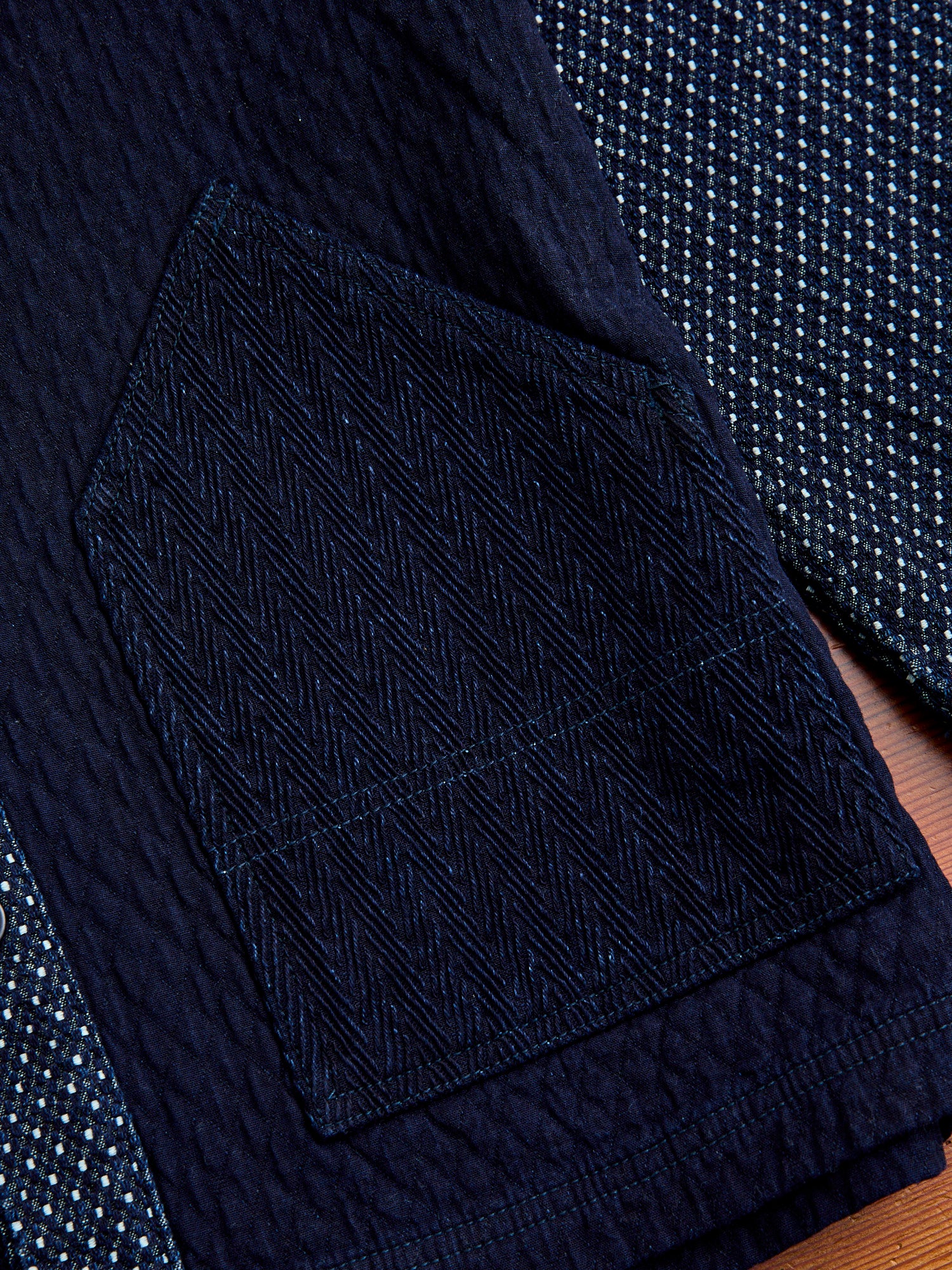 Sashiko Cardigan in Indigo Rinse – Blue Owl Workshop