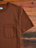 9oz Pocket T-Shirt in Chocolate