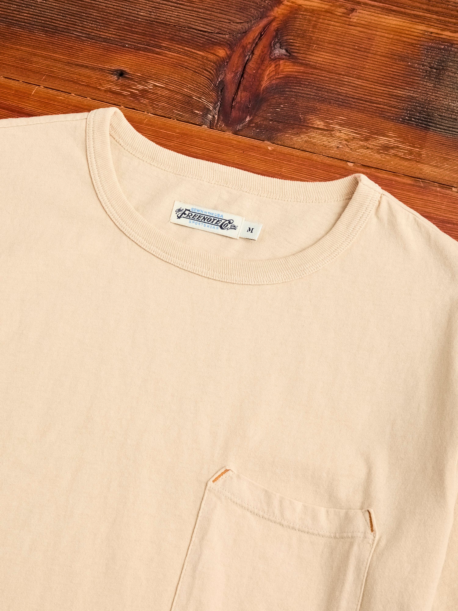 9oz Pocket T-Shirt in Cream – Blue Owl Workshop