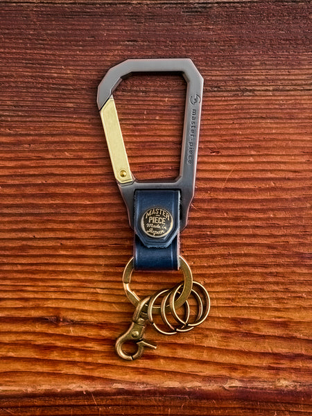 Carabiner Keychain in Navy