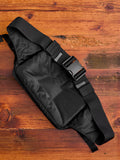 "Tanker" 2-Way Waist Bag in Black