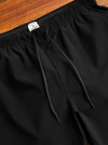 High Gauge Knit Swim Short in Black