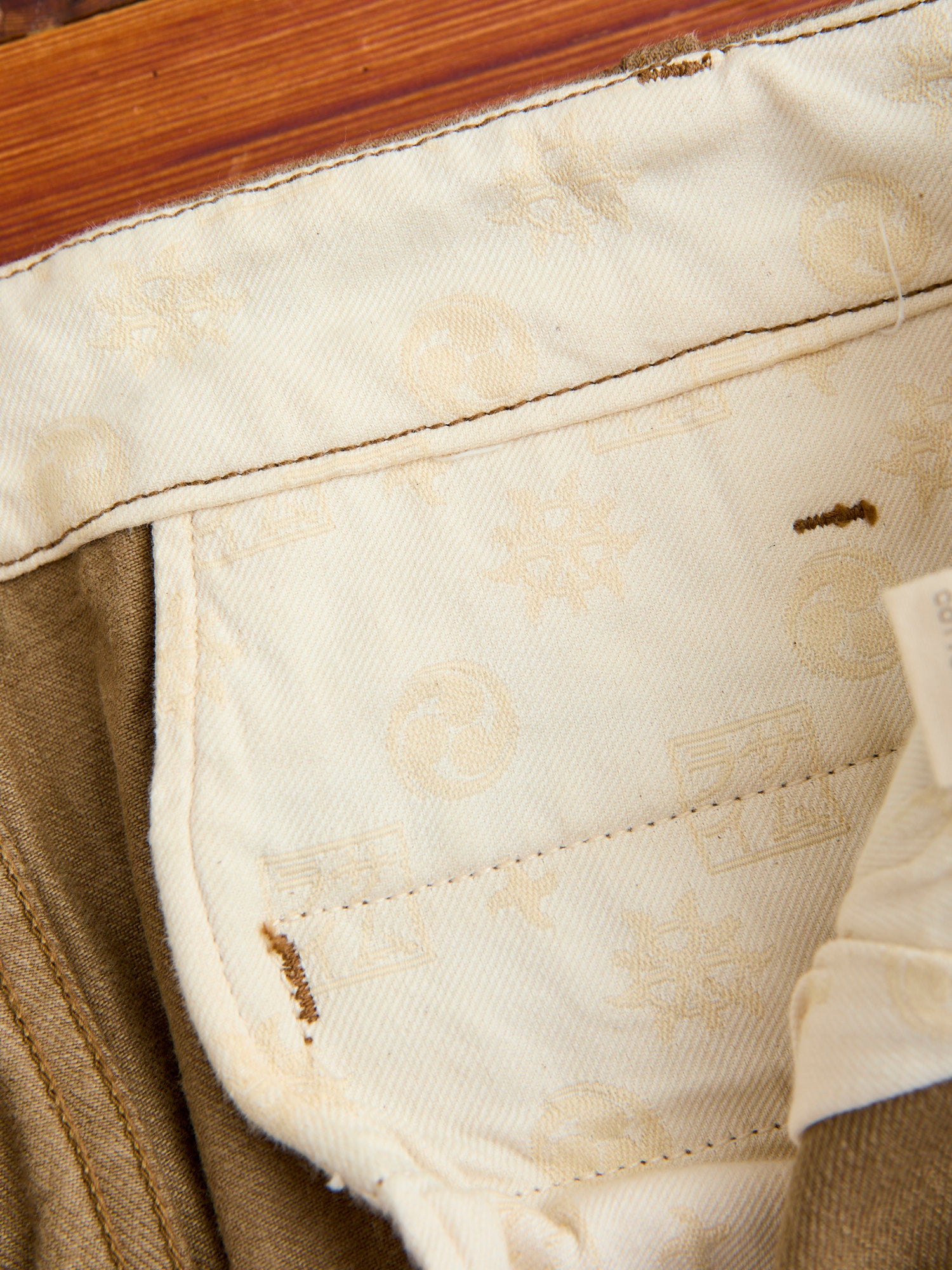 SJ452CP 15oz Selvedge Heavy Chinos in Khaki – Blue Owl Workshop