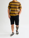 Nep Stripe Pocket T-Shirt in Brown