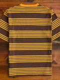 Nep Stripe Pocket T-Shirt in Brown