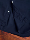 Broad Cloth Short Sleeve Button-Down Shirt in Navy