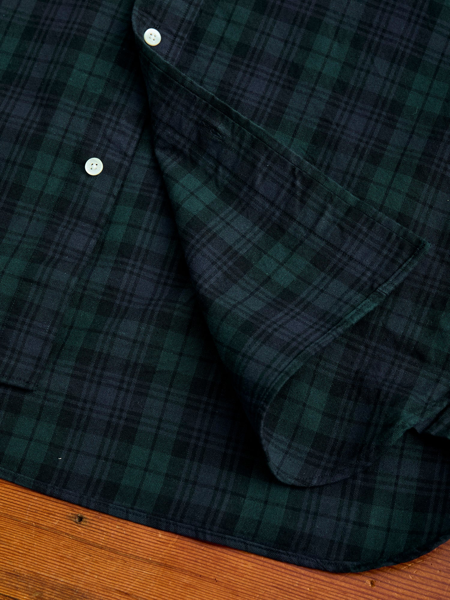 Short Sleeve Button-Down Shirt in Indigo Blackwatch – Blue Owl