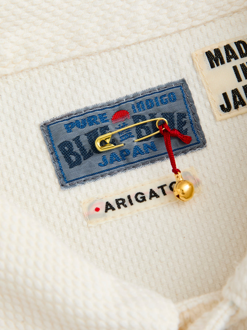 Sashiko Trucker Jacket in Natural