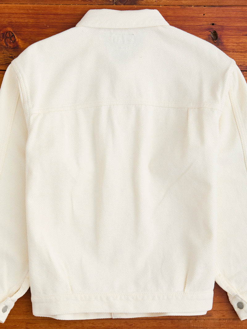 Sashiko Trucker Jacket in Natural