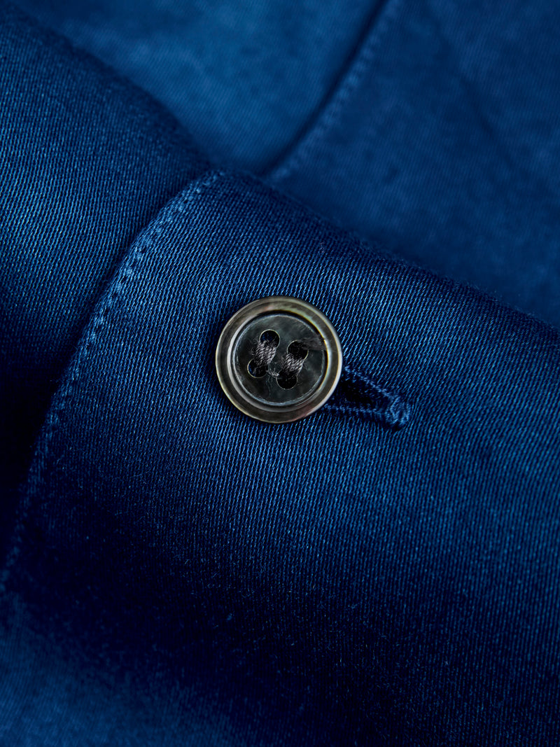 Hand-Dyed Short Sleeve Shirt in Indigo