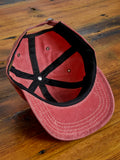 Baseball Hat in Wax Canvas Nautical Red