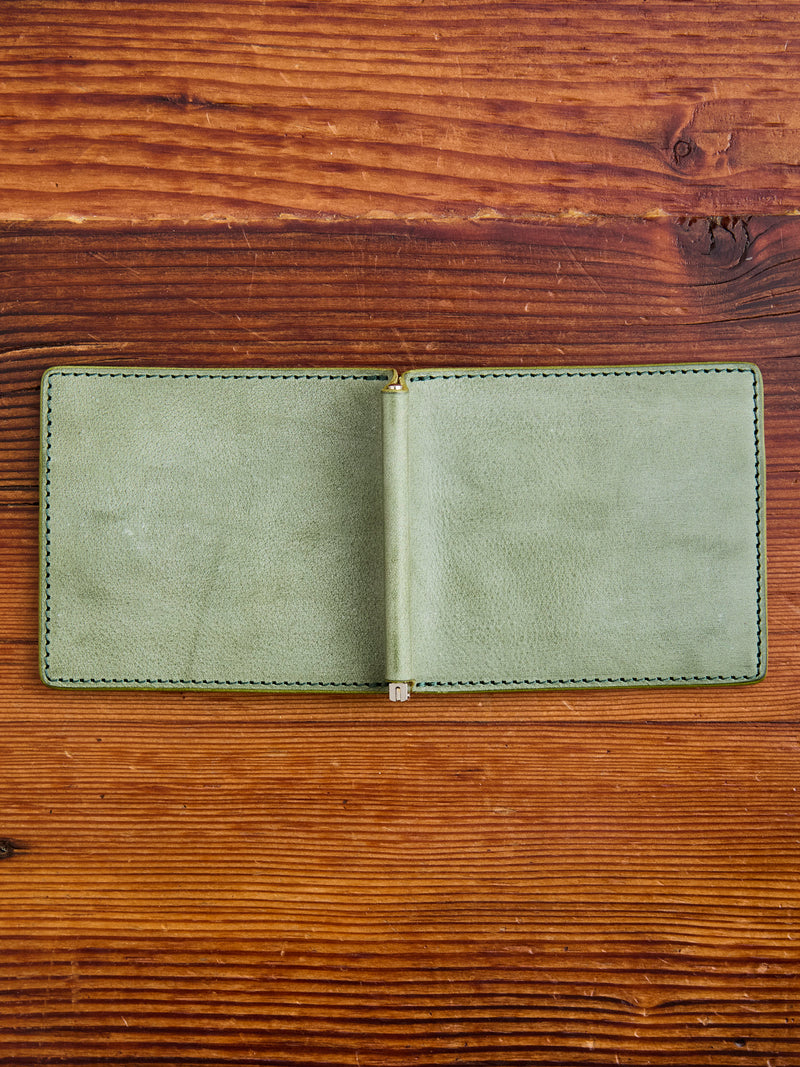 Money Clip Wallet in Green