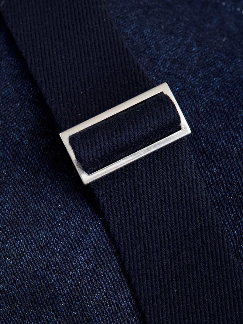 Square Shoulder Bag in Indigo One Wash