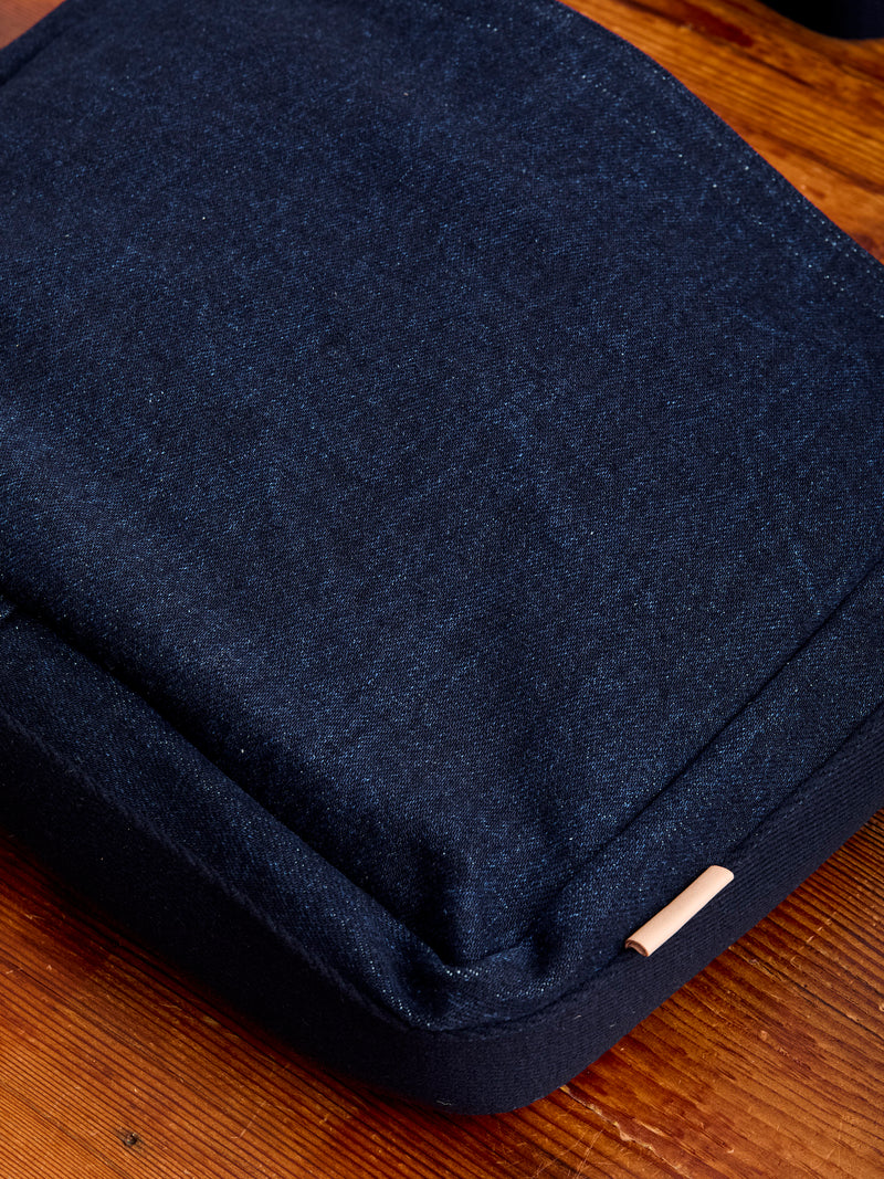 Square Shoulder Bag in Indigo One Wash