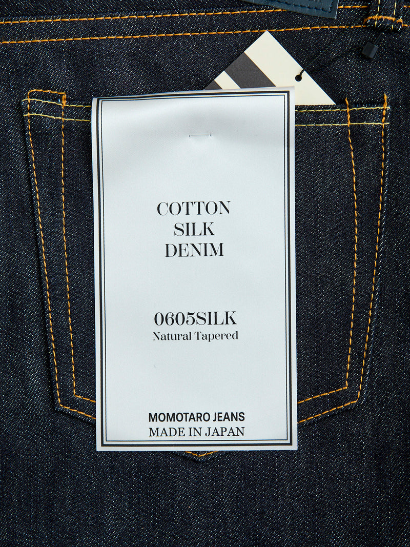 0605-SILK "Cotton Silk" 14.5oz Silk Selvedge Denim - Natural Tapered Fit