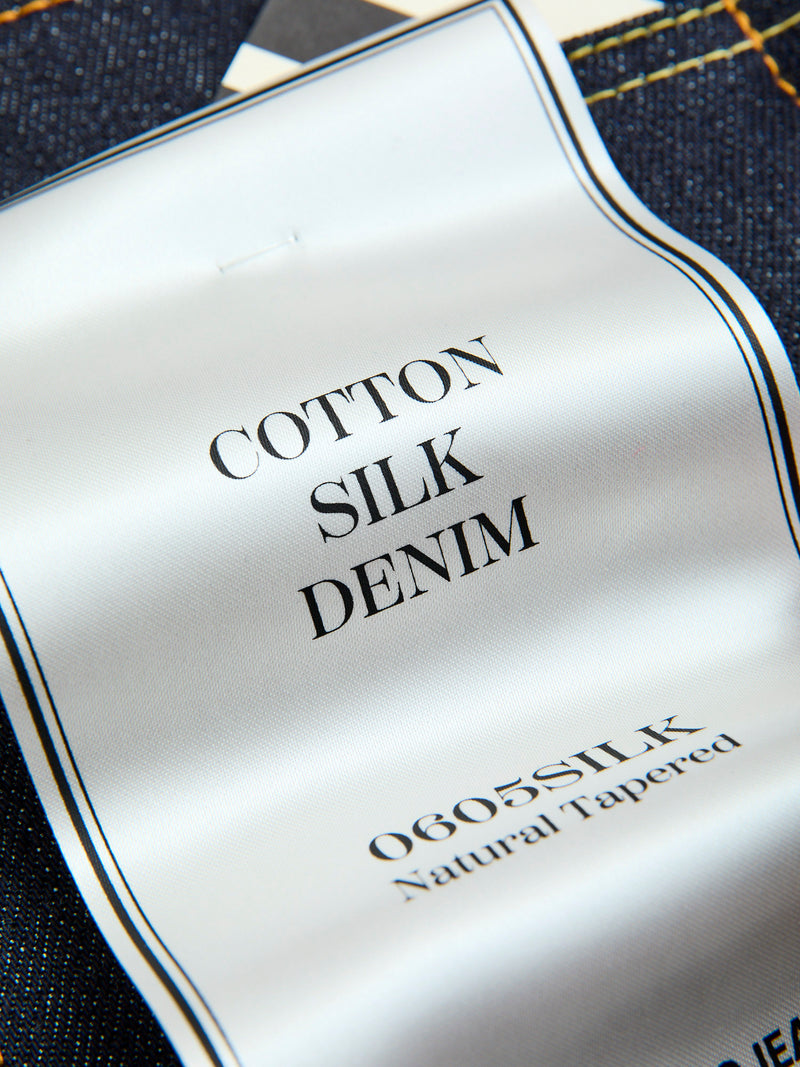 0605-SILK "Cotton Silk" 14.5oz Silk Selvedge Denim - Natural Tapered Fit