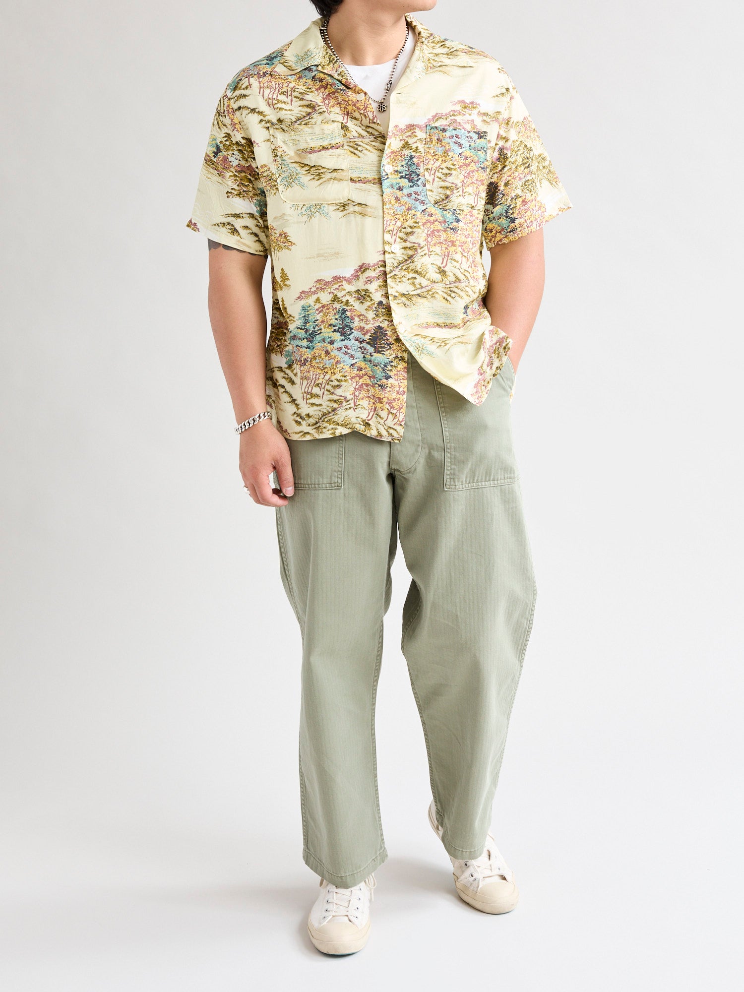 Hawaiian Vacation Shirt in Yellow Foliage – Blue Owl Workshop