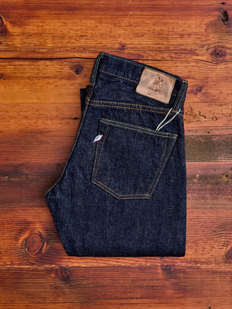 SLB-005 16.5oz Rinsed Selvedge Denim - Slim Straight Fit