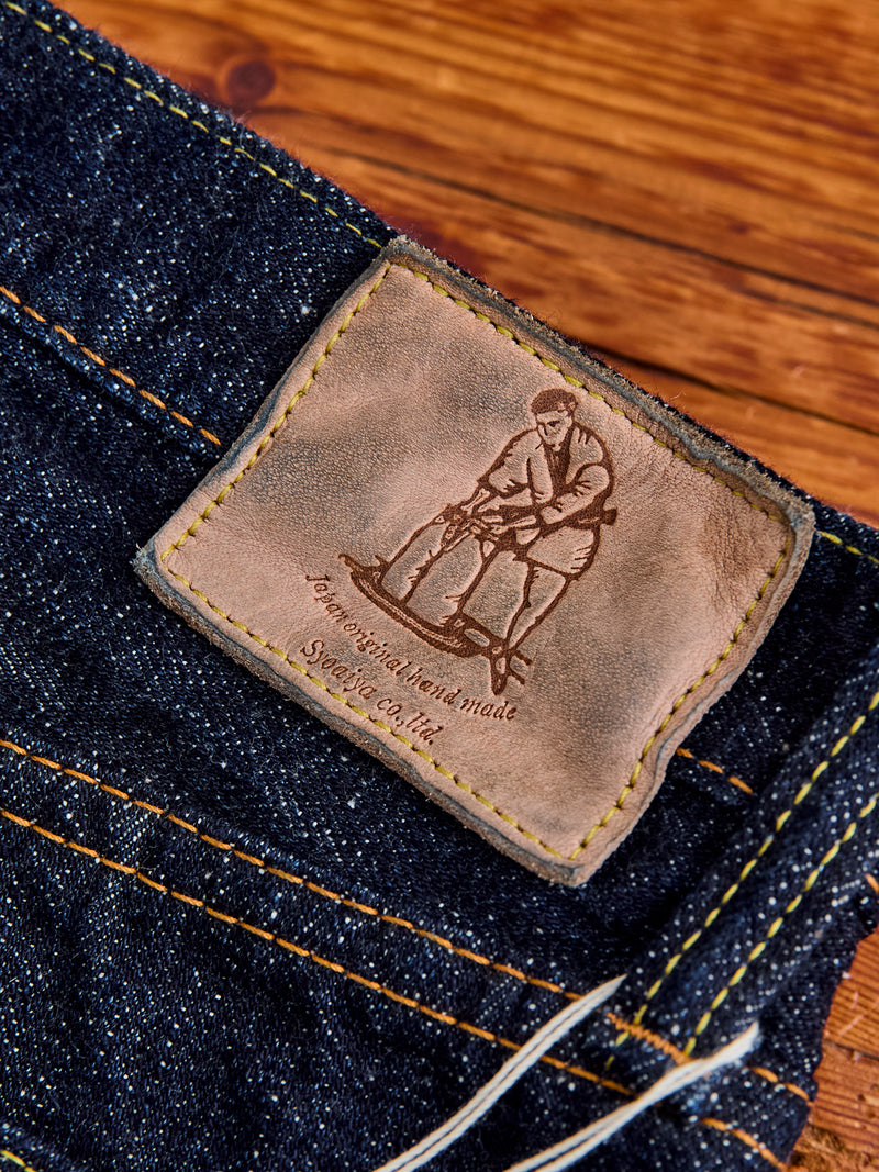 SLB-005 16.5oz Rinsed Selvedge Denim - Slim Straight Fit