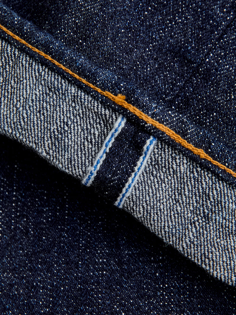 SLB-005 16.5oz Rinsed Selvedge Denim - Slim Straight Fit