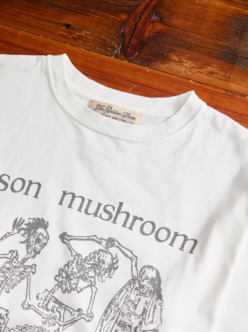 "Poison Mushroom" New Finish T-Shirt in Off White