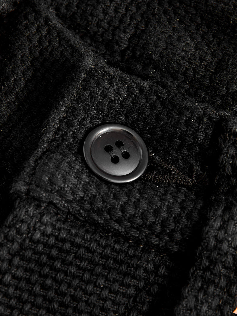 1877S "Kurozome" 14oz Deep Black Selvedge Sashiko Pants - Slim Straight Fit