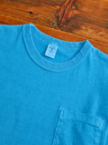 Pigment Dyed Pocket Tee in Adriatic Sea