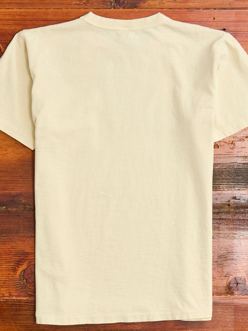 Pigment Dyed Pocket Tee in Oat Milk