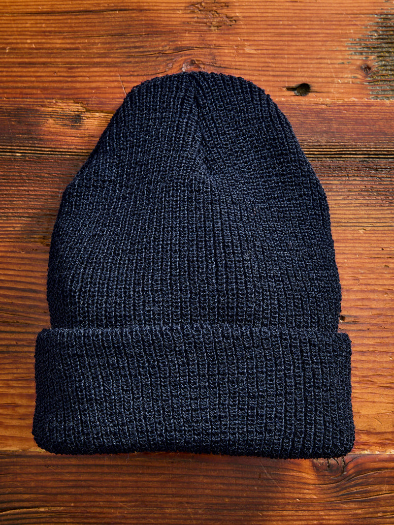 Wool Watch Cap in Navy