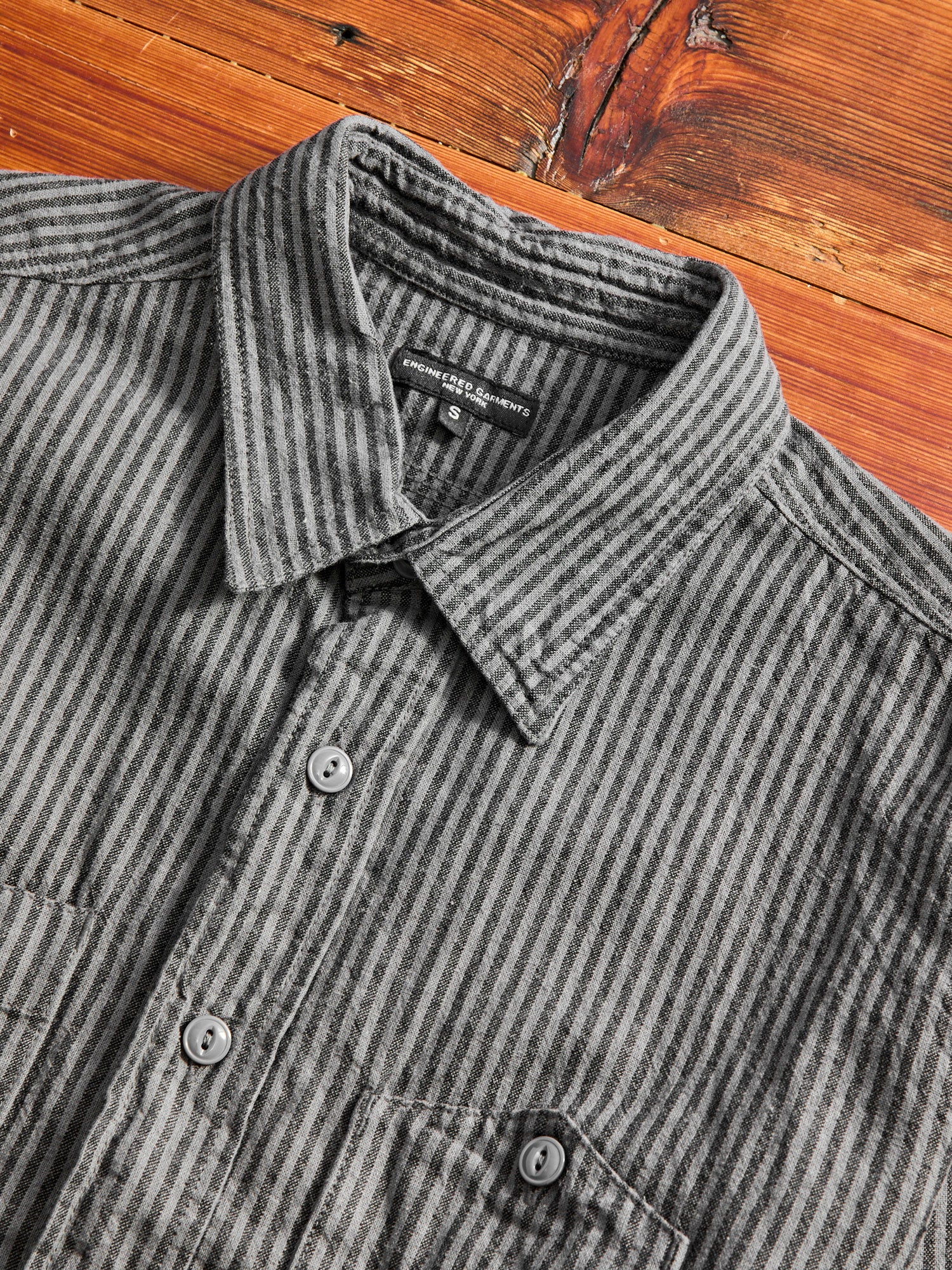 Linen Work Shirt in Charcoal Grey – Blue Owl Workshop
