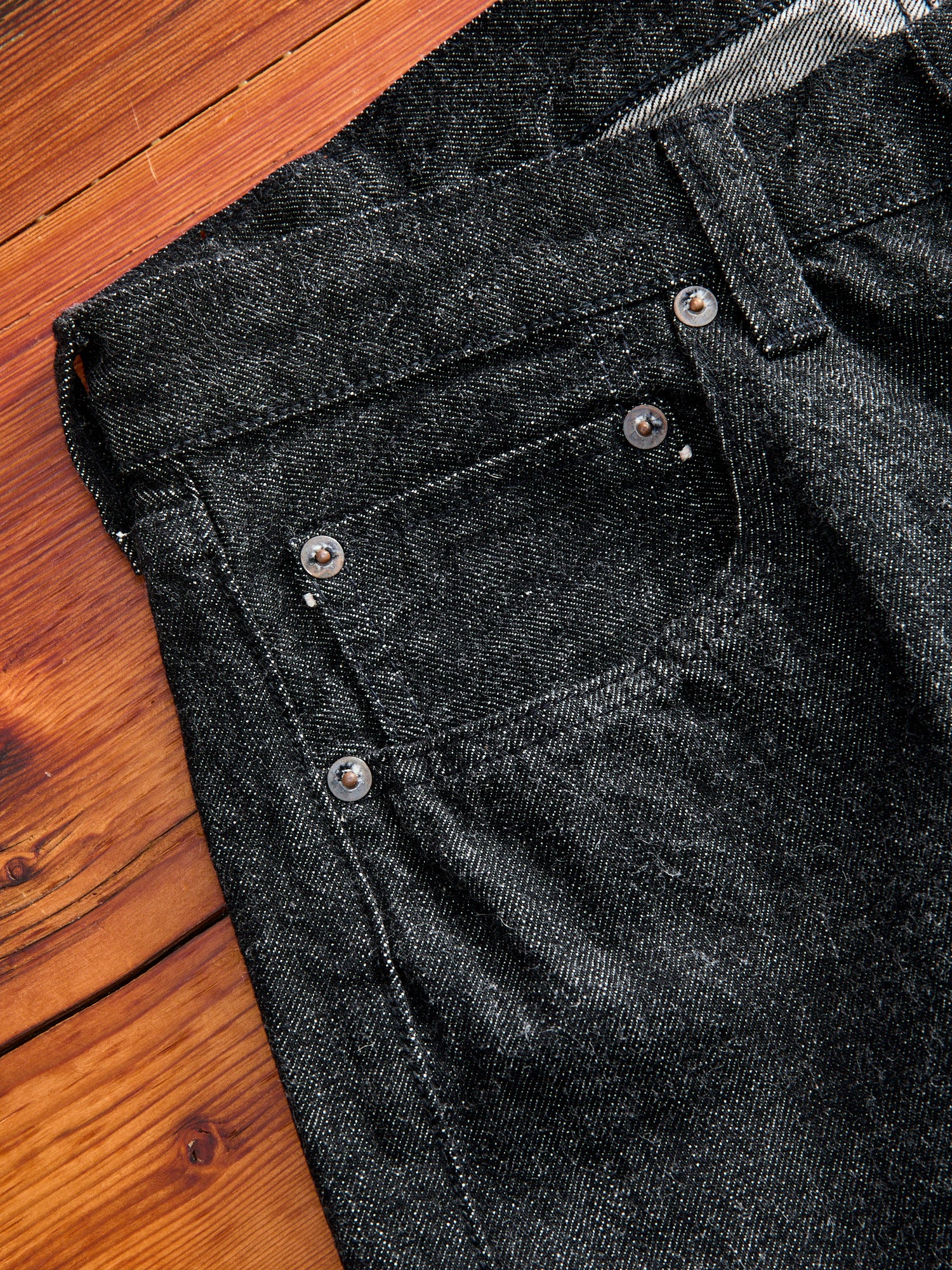 パンツ 1101BKSS Wide Black Selvedge Denim 1101BKSS Straight Black Selvedge Denim(Super Smooth