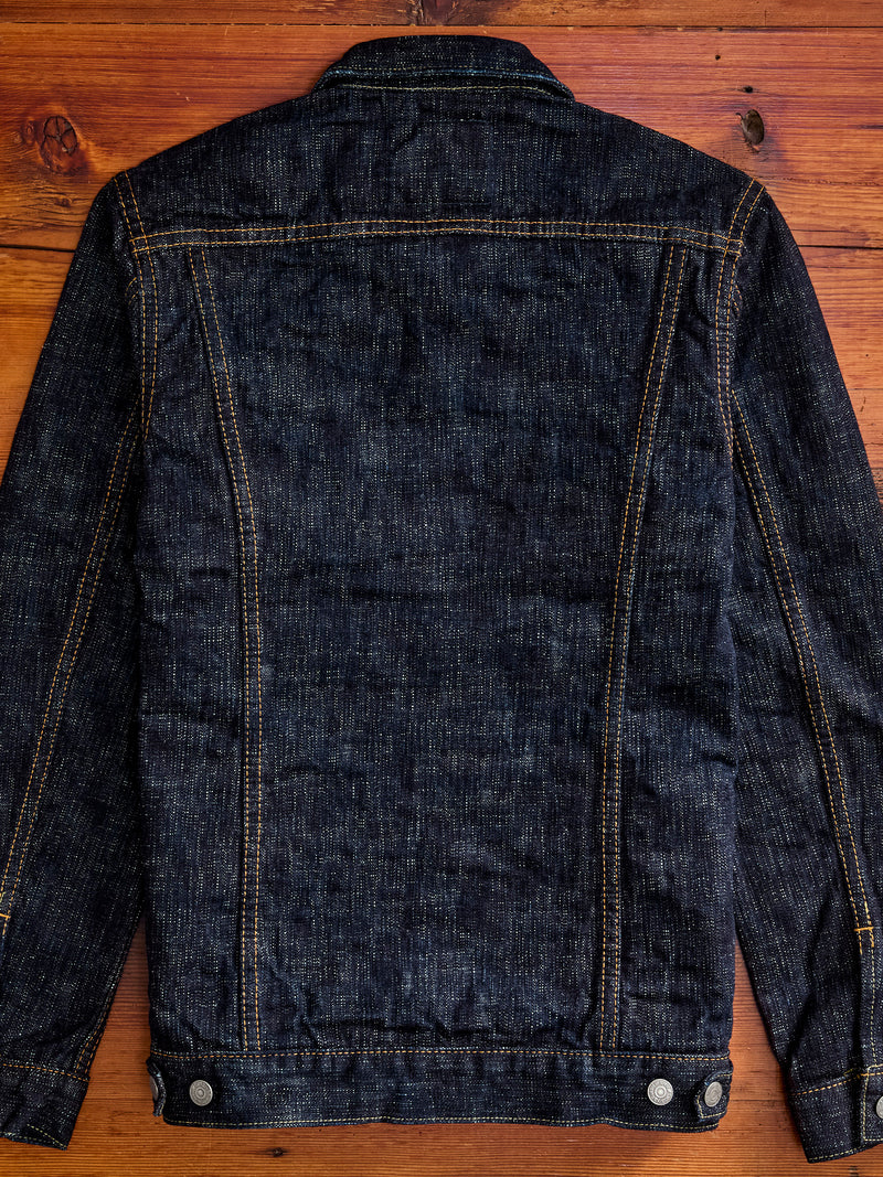 6111 16oz "Double Slub" Type-2 Denim Jacket in Indigo