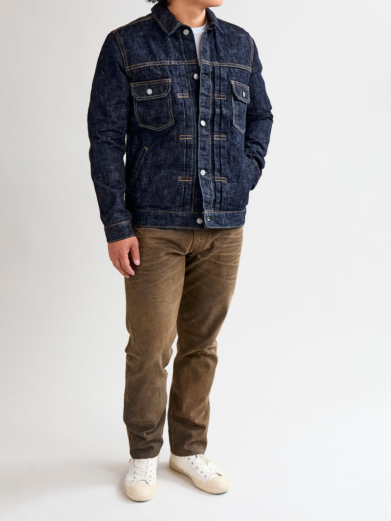 6111 16oz "Double Slub" Type-2 Denim Jacket in Indigo