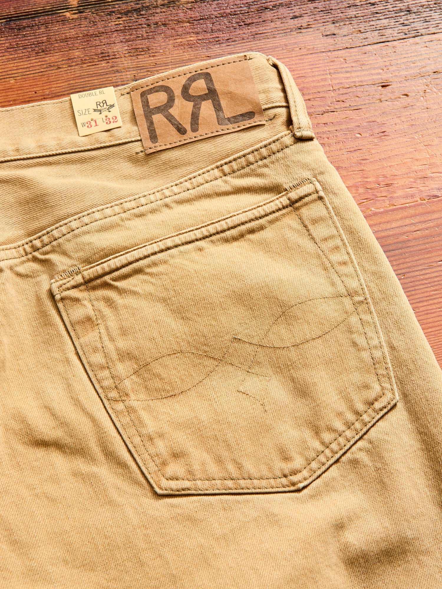 Vintage Tan 13.6oz Washed Denim - High Slim Fit – Blue Owl Workshop