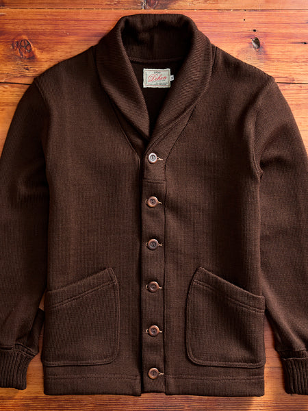 Shawl Sweater Coat in Brown – Blue Owl Workshop