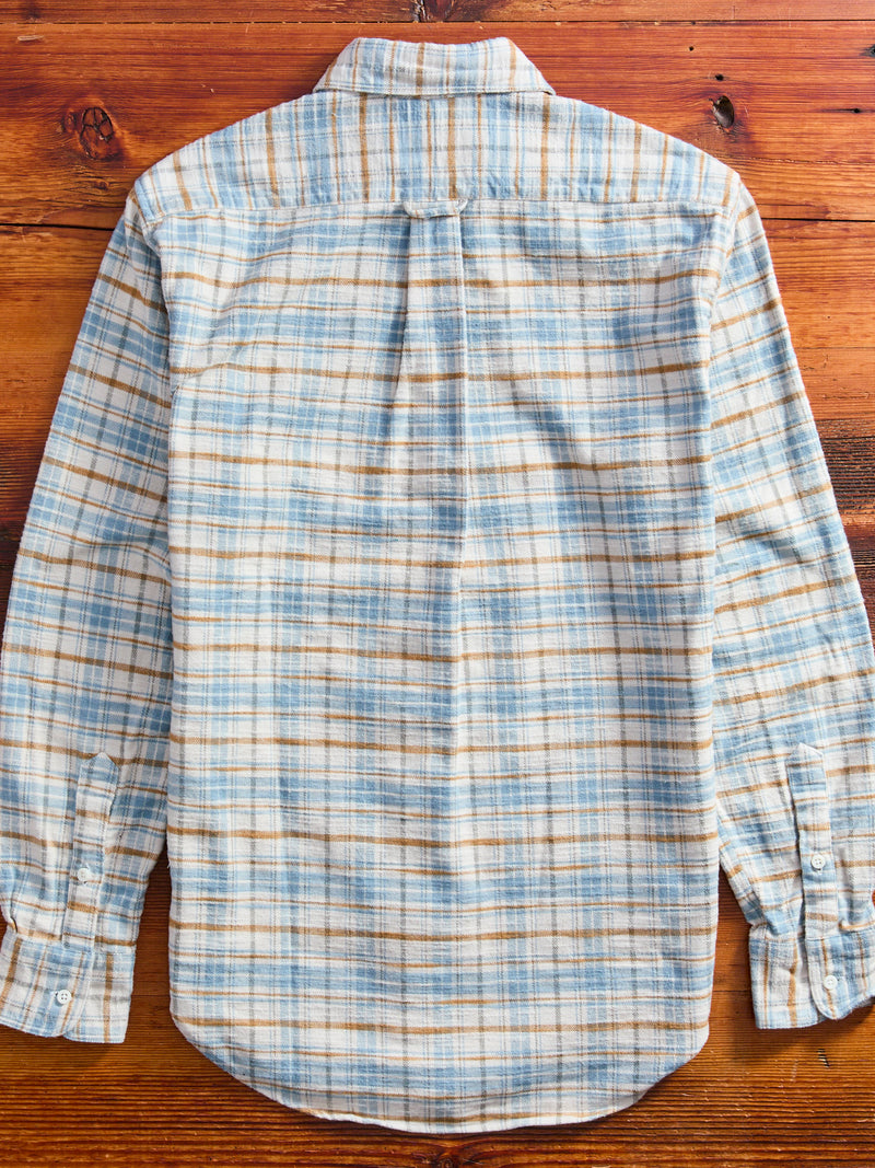 Cotton Slub Check Flannel in White