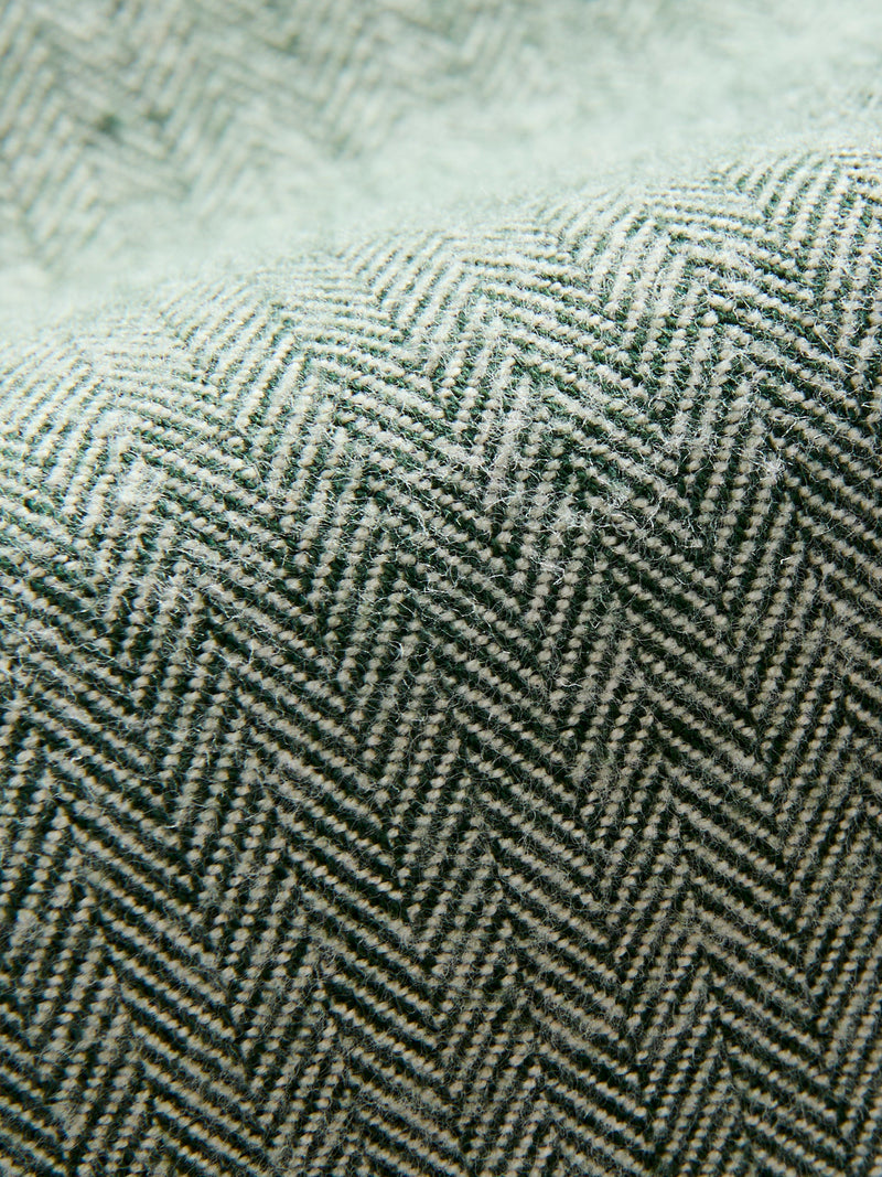 Shetland Herringbone Flannel in Basil