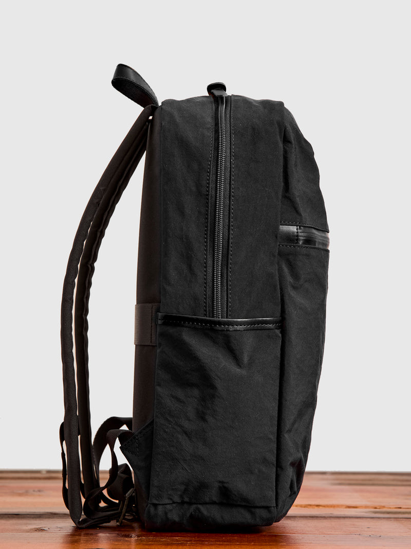 black leather square backpack Root Square Backpack in Black – Blue Owl Workshop